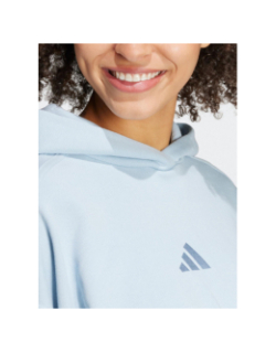 Sweat à capuche crop all szn bleu femme - Adidas