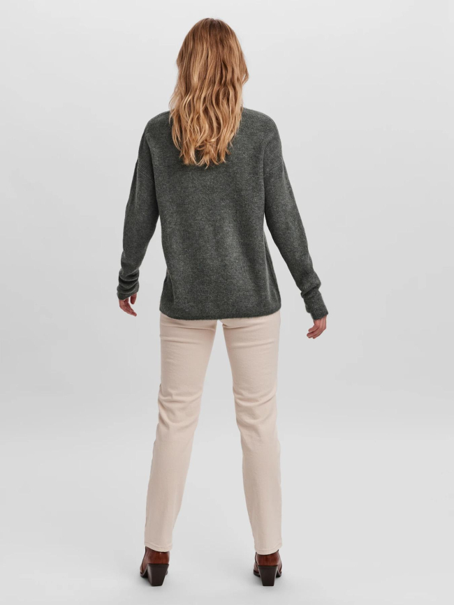 Pull crewlefile vert femme - Vero Moda