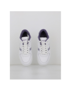 Baskets t-clip set blanc violet femme - Lacoste