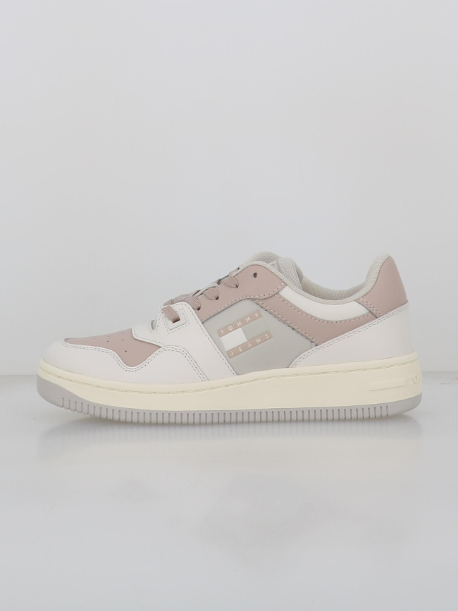 Baskets retro blanc rose femme - Tommy Jeans