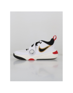 Chaussures de basketball team hustle 11 gs blanc enfant - Nike