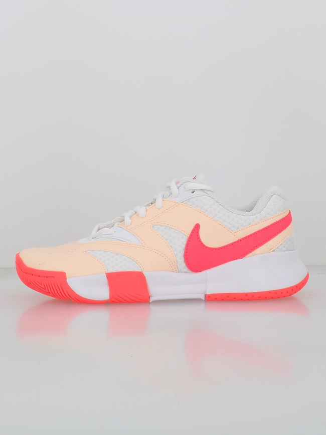 Chaussures de tennis court lite 4 rose blanc femme - Nike