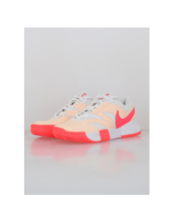 Chaussures de tennis court lite 4 rose blanc femme - Nike