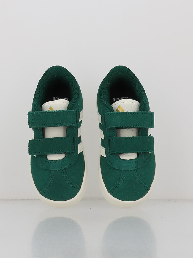 Baskets à scratch vl court 3.0 cf vert enfant - Adidas