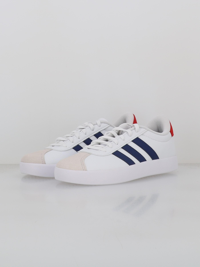 Baskets vl court 3.0 k blanc bleu rouge enfant - Adidas