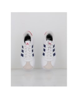 Baskets vl court 3.0 k blanc bleu rouge enfant - Adidas