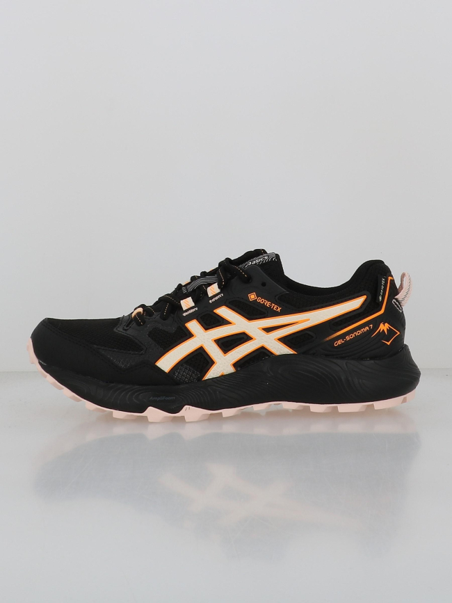 Chaussures de trail gel sonoma 7 gtx noir orange femme - Asics