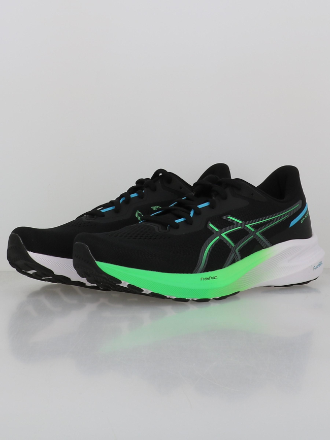 Chaussures de running gt-1000 13 noir vert homme - Asics