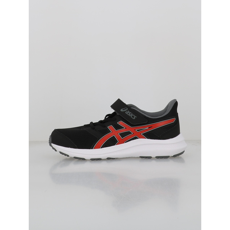 Baskets à scratch jolt 4 ps noir rouge enfant - Asics