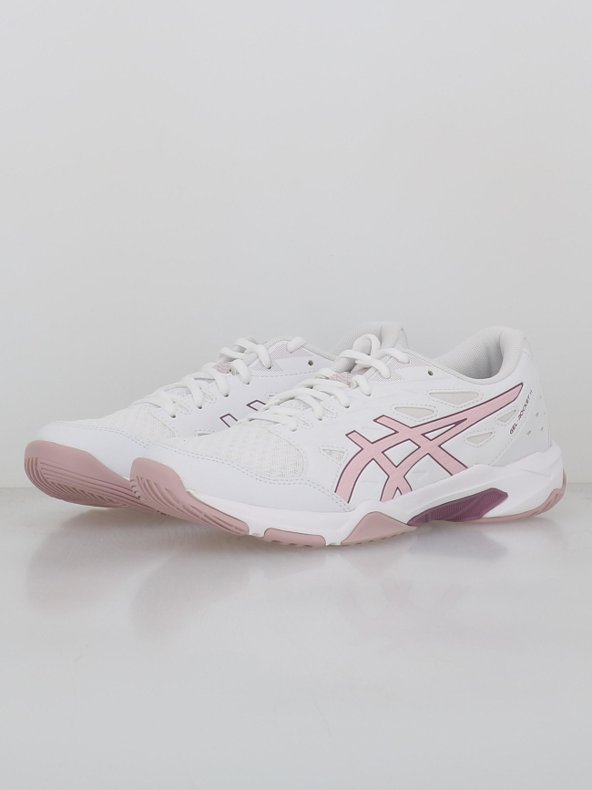 Chaussures de volleyball gel rocket 11 blanc rose femme - Asics