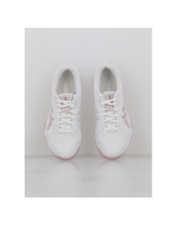 Chaussures de volleyball gel rocket 11 blanc rose femme - Asics