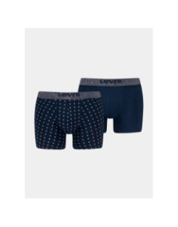 Pack de 2 boxers mini aop brief bleu marine homme - Levis