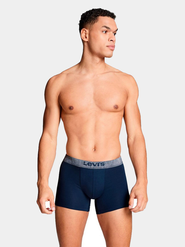 Pack de 2 boxers mini aop brief bleu marine homme - Levis