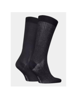 2 paires de chaussettes dropneedle noir homme - Calvin Klein