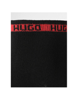 Pack 2 paires de chaussettes tape noir homme - Hugo