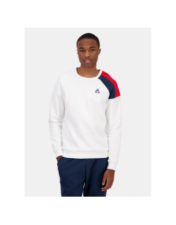 Sweat col rond tri crew blanc homme - Le Coq Sportif