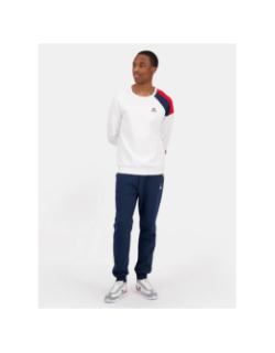 Sweat col rond tri crew blanc homme - Le Coq Sportif