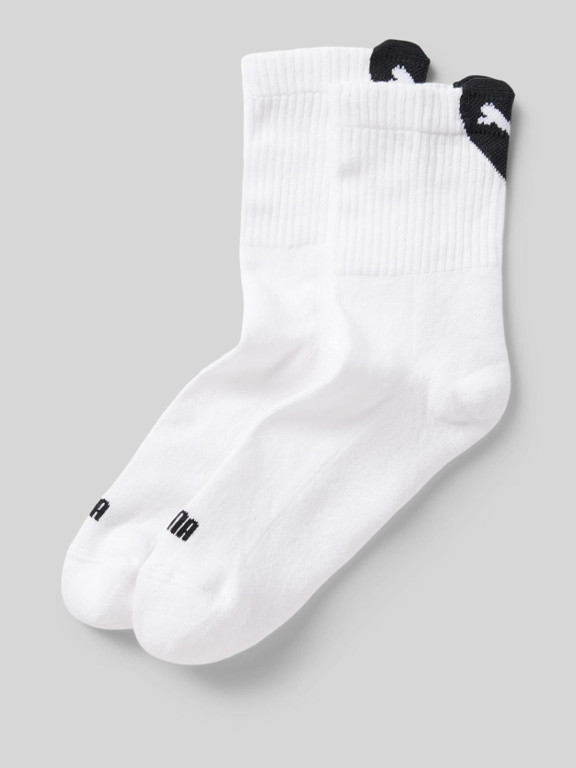 Pack de 2 paires de chaussettes courtes coeur blanc femme - Puma