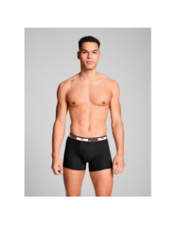 Pack 2 boxers basic logo noir/gris homme - Puma