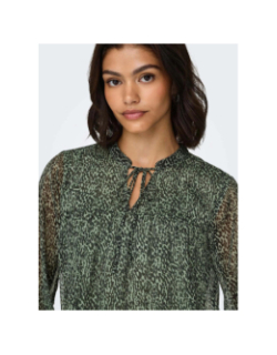 Blouse isabella col v vert femme - Jacqueline De Yong