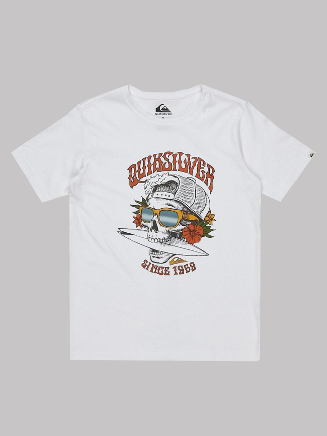 T-shirt à manches courtes skull surf blanc homme - Quiksilver