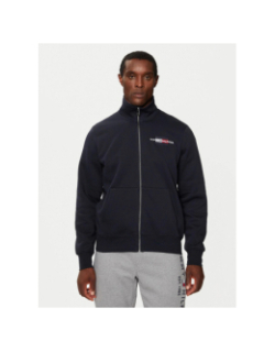 Sweat zippé logo brodé bleu marine homme - Tommy Hilfiger