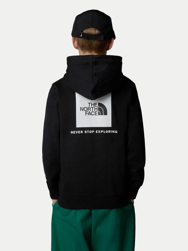 Sweat à capuche redbox regular noir enfant - The North Face