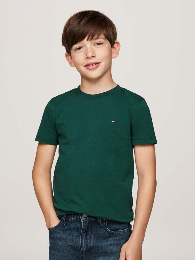 T-shirt essential regular vert garçon - Tommy Hilfiger