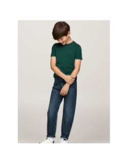 T-shirt essential regular vert garçon - Tommy Hilfiger