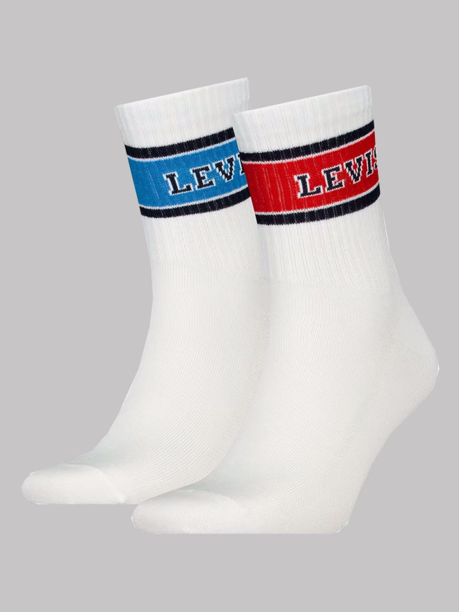 Pack 2 paires de chaussettes sport logo blanc - Levi's