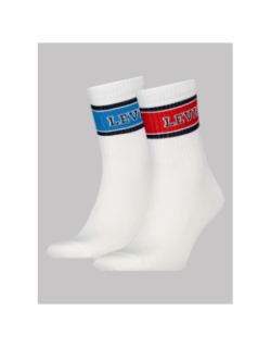 Pack 2 paires de chaussettes sport logo blanc - Levi's