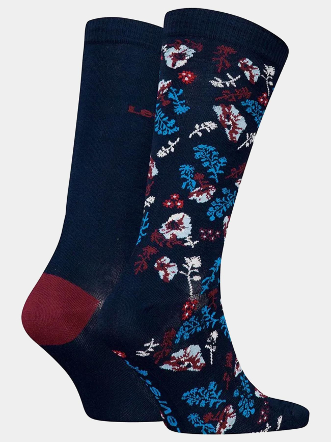 Pack de 2 paires de chaussettes regular cut flower homme - Levi's