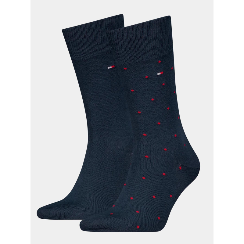 2 paires de chaussettes dot bleu marine homme - Tommy Hilfiger