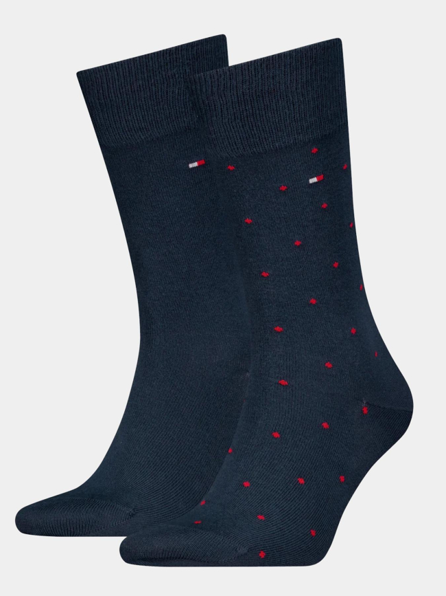 2 paires de chaussettes dot bleu marine homme - Tommy Hilfiger