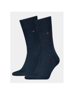 2 paires de chaussettes dot bleu marine homme - Tommy Hilfiger