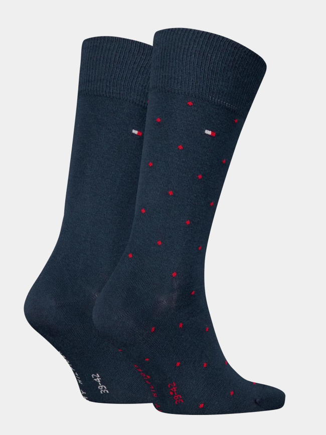 2 paires de chaussettes dot bleu marine homme - Tommy Hilfiger