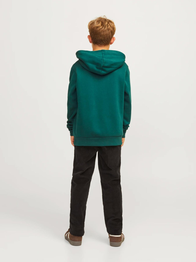 Sweat à capuche luke vert enfant - Jack & Jones