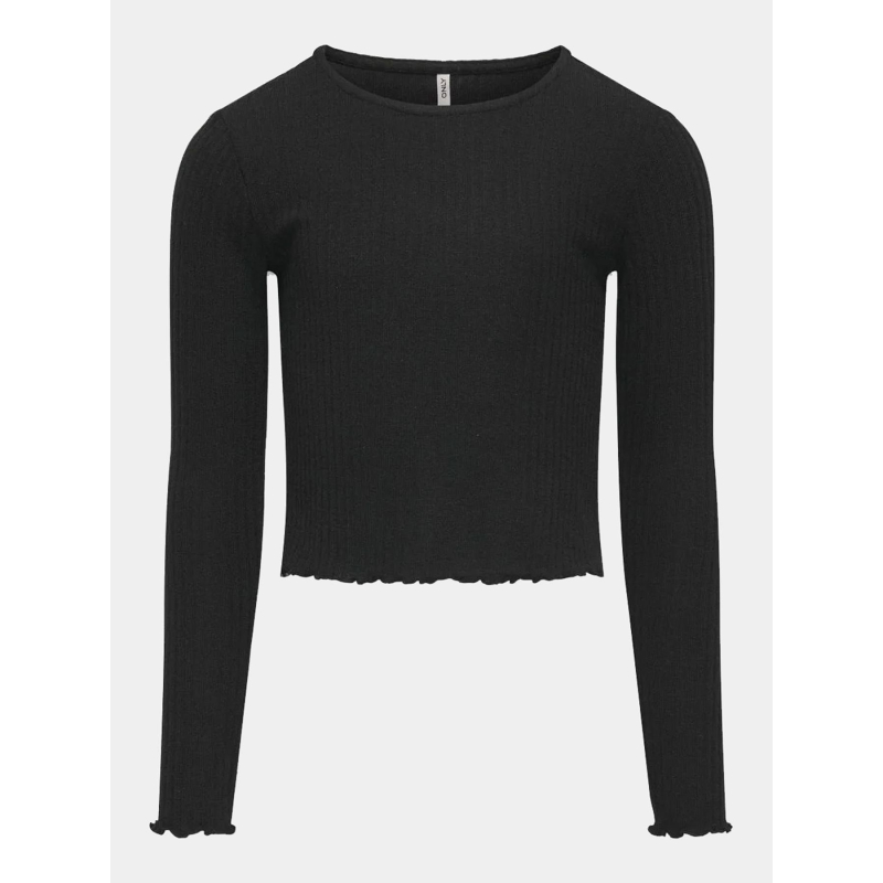 Crop top manches longues nella noir fille - Only