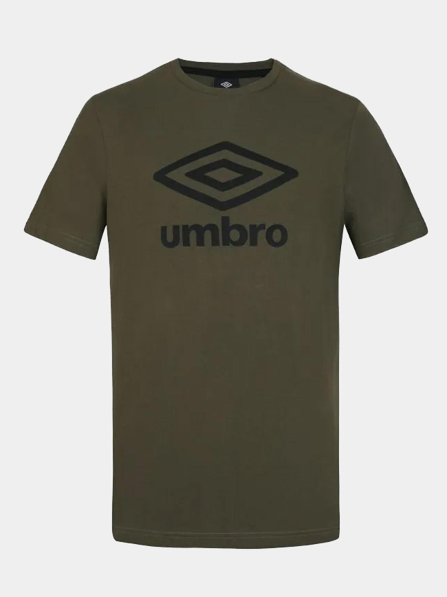 T-shirt à manches courtes logo noir kaki homme - Umbro