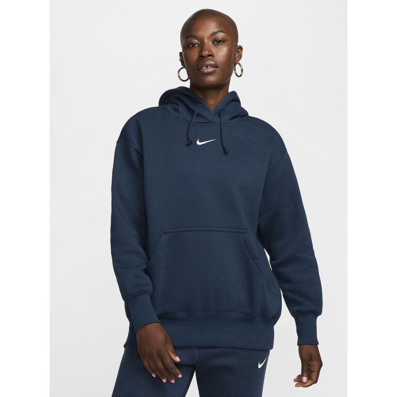 Sweat à capuche nsw phnx bleu marine femme - Nike