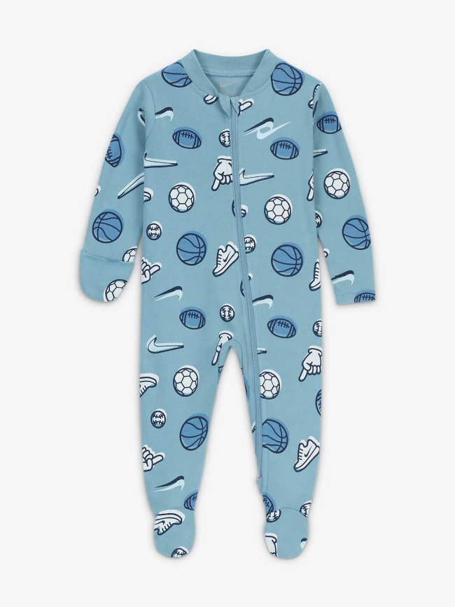 Grenouillère nkn footed coverall bleu bébé - Nike