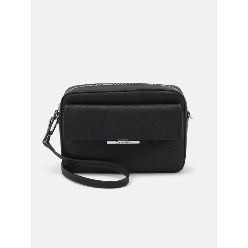 Sac bandoulière linear camera noir femme - Calvin Klein