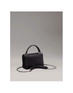 Sac bandoulière re-lock noir femme - Calvin Klein