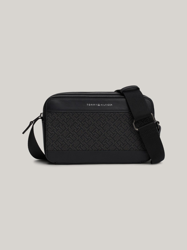 Sac reporter bandoulière th monogram noir - Tommy Hilfiger