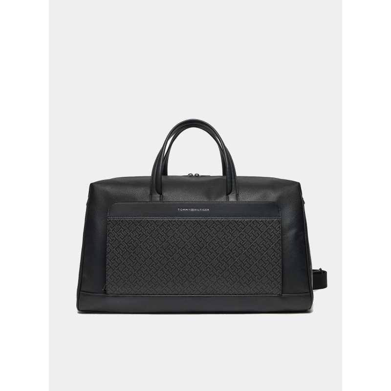 Sac duffle th monogram texturé noir - Tommy Hilfiger