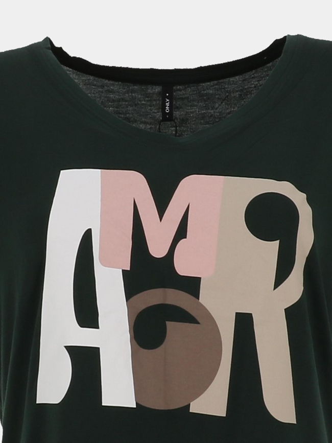 T-shirt isabelle vert femme - Only