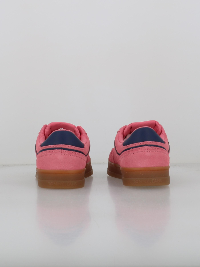 Baskets en cuir suédé greenwich rose femme - Tommy Jeans