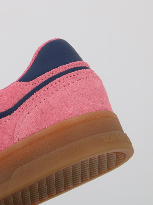 Baskets en cuir suédé greenwich rose femme - Tommy Jeans