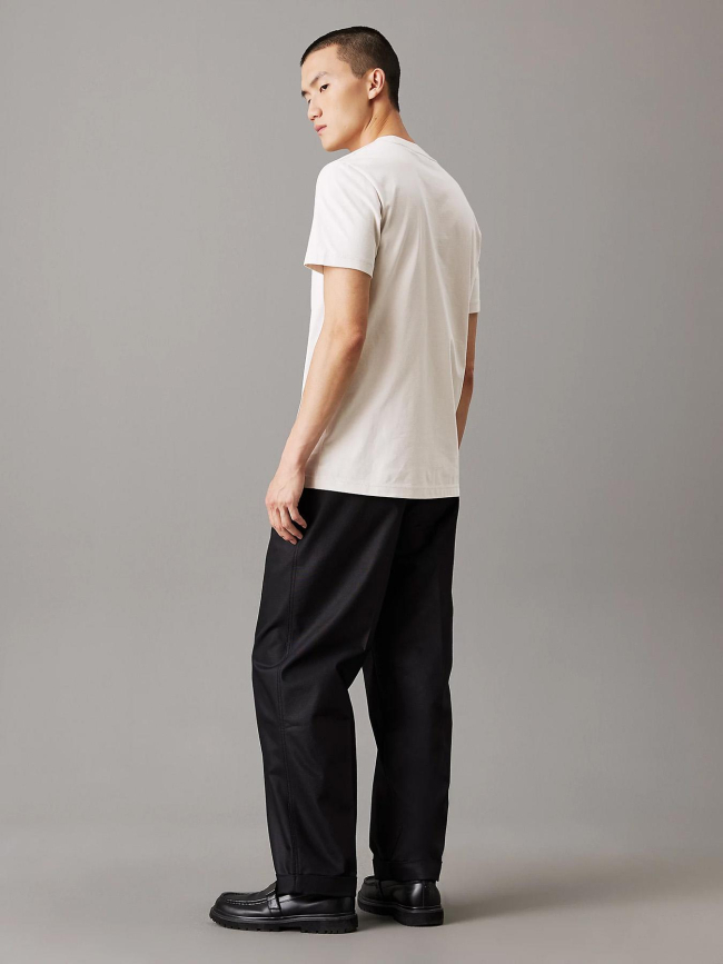 T-shirt heavy regular beige homme - Calvin Klein Jeans