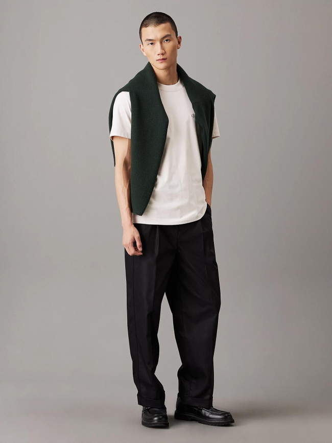 T-shirt heavy regular beige homme - Calvin Klein Jeans